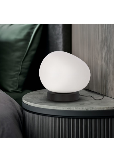 Stones table lamp 1xE27 black and white 30 cm - product image 1