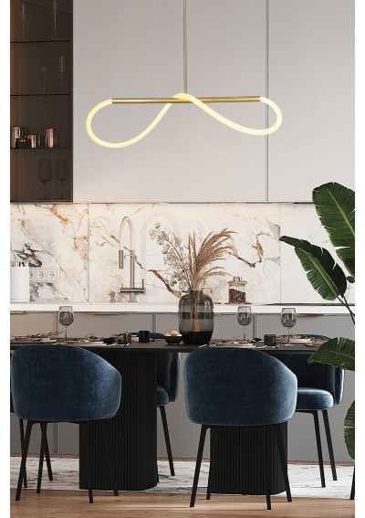 Lampa wisząca Supreme 22 W LED 3000 K złoty 100 cm