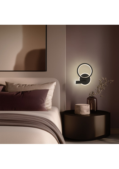 Monet wall light 13 W LED 3000 K black 28 cm - product image 1