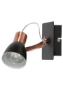 Markus wall light GU10 copper / black 10 cm - product image 1