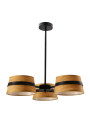 Lampa wisząca E14 3xE14 czarny 50 cm
