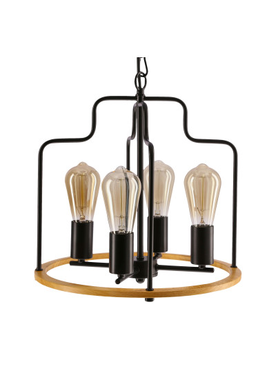 E27 pendant light E14 black 36 cm