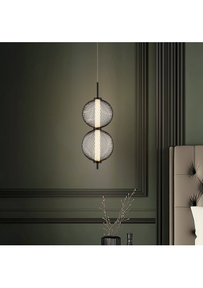 Lampa wisząca Puma 10 W LED 3000 K czarny 14 cm
