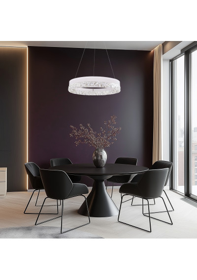 Lampa wisząca Frozi 32 W LED 3000 K biały 50 cm - zdjęcie produktu 3