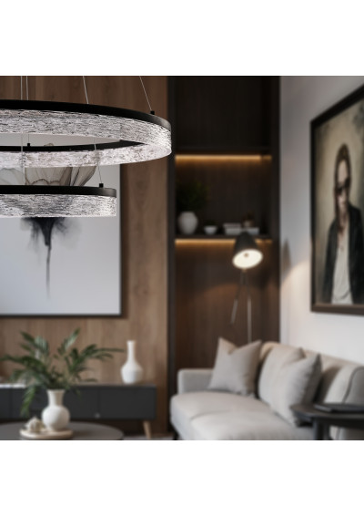 Frozi pendant light 38 W LED 3000 K black 60 cm - product image 2