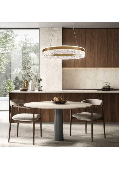 Frozi pendant light 32 W LED 3000 K gold 50 cm - product image 3