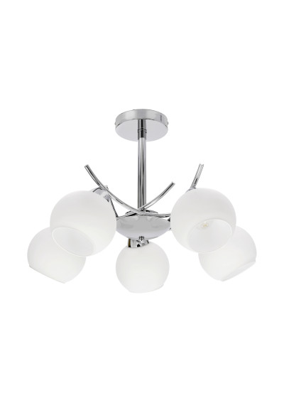 Amos pendant light 5xE27 chromee 52 cm