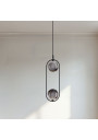 Cordel pendant light 2xG9 matt black 18,5 cm