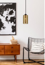 Lampa wisząca Cox E27 czarno złoty 12 cm - zdjęcie produktu 1