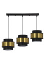 Prestige pendant light 3xE27 black / gold 75 cm - product image 1
