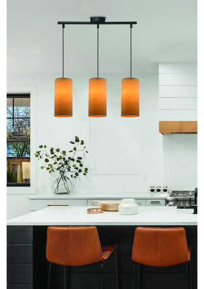 Ballo pendant light 3xE27 black / orzechowy 54 cm - product image 1