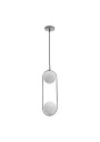 G9 pendant light G9 silver 18,5 cm