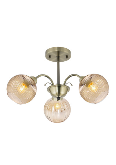 Lampa sufitowa Pascal 3xE27 patynowy 52 cm