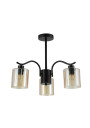 Visto pendant light 3xE27 black 52 cm