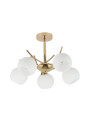 Amos pendant light 5xE27 gold 52 cm