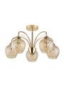 Tobias pendant light 5xE27 gold 55 cm