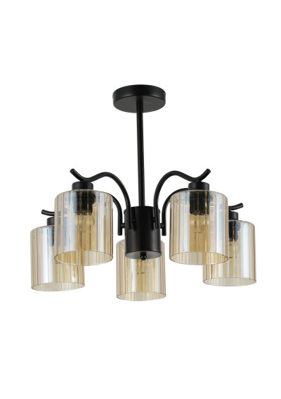 Lampa wisząca Visto E27 czarny 52 cm