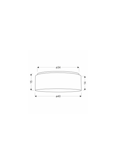 Lampa sufitowa Salut 1xE27 beżowy 40 cm