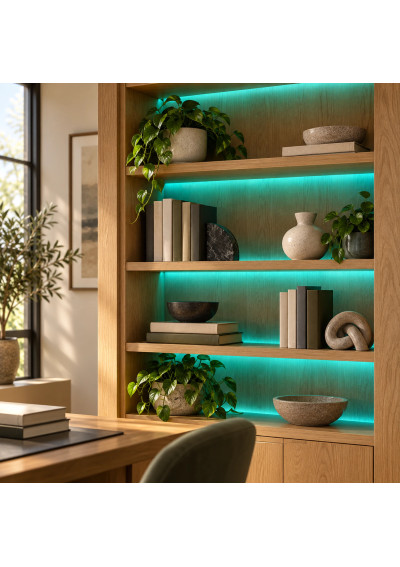 RGBW shelving application concept, AI visualization