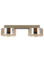 Glossy 2 × GX53 – beige/cashmere + amber glass, view 1