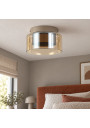 Glossy GX53 x1 beige amber-glass light fitting – example interior 3