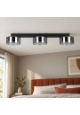 Glossy GX53 x3 black smoked-glass light fitting – example interior 3