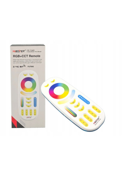 MiBoxer FUT092 – 4-zone RGB+CCT 2.4 GHz remote