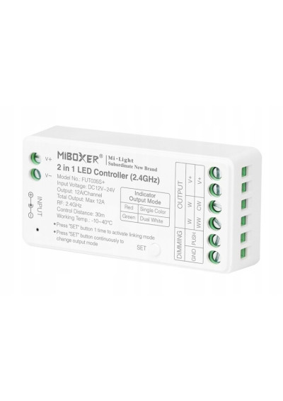 MiBoxer FUT035s+ – 2 in 1 LED controller 2.4 GHz RF