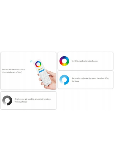 MiBoxer FUT038S – RGBW LED controller 2.4 GHz RF