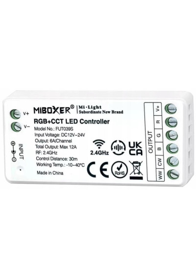 MiBoxer FUT039S – RGB+CCT LED controller 2.4 GHz RF