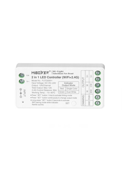 MiBoxer FUT035W+ – 2 in 1 LED controller Wi-Fi and 2.4 GHz RF