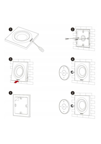 MiBoxer K2-W – LED remote 2.4 GHz RF