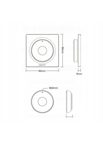 MiBoxer K2-B – LED remote 2.4 GHz RF
