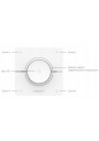 MiBoxer K0-W – pilot obrotowy LED CCT RF 2,4 GHz