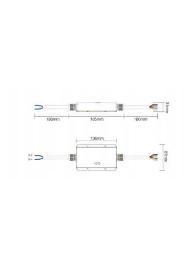 MiBoxer WL5-WP – 5 in 1 LED controller Wi-Fi and 2.4 GHz RF