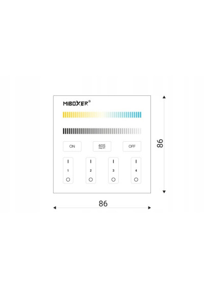 MiBoxer B2-W – LED wall panel 2.4 GHz RF