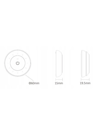 MiBoxer K3S-W – rotary LED remote 2.4 GHz RF