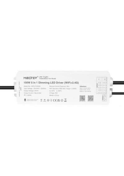 MiBoxer WP5-P150V24 – 5 in 1 dimming LED power supply Wi-Fi and 2.4 GHz RF