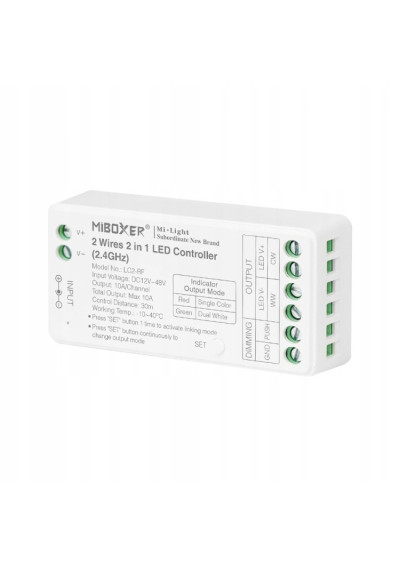 MiBoxer LC2-RF – 2 in 1 LED controller 2.4 GHz RF
