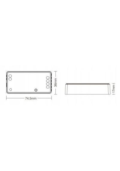 MiBoxer LC2-RF – 2 in 1 LED controller 2.4 GHz RF