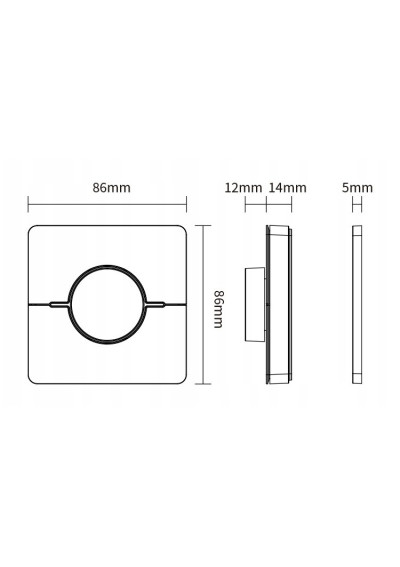 MiBoxer K0s-W – panel sterowania LED CCT RF 2,4 GHz
