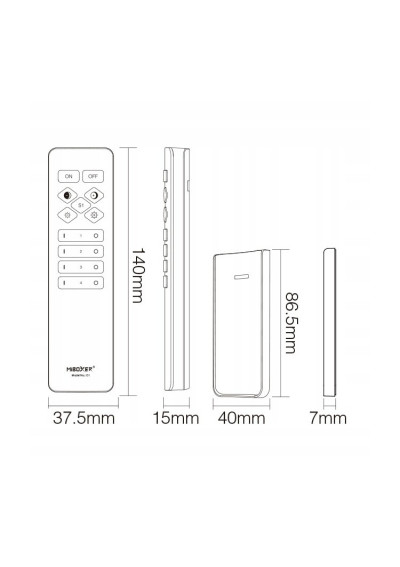 MiBoxer C1-W – LED remote 2.4 GHz RF