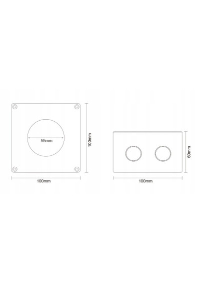 MiBoxer HPS1-AM100 – surface-mount box for HPS1-RF