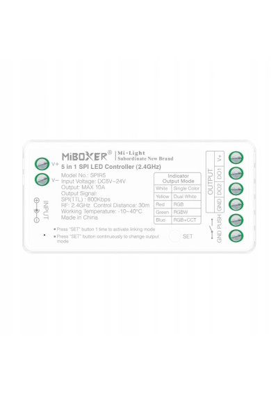 MiBoxer SPIR5 – 5 in 1 LED controller 2.4 GHz RF
