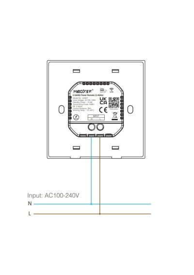 MiBoxer ESR2T-W – LED wall panel 2.4 GHz RF