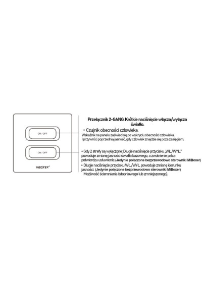 MiBoxer ESR2T-W – LED wall panel 2.4 GHz RF