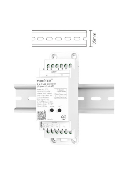 MiBoxer TZ2 – 2 in 1 LED controller Zigbee 3.0