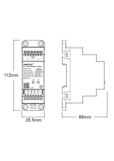 MiBoxer TR5 – 5 in 1 LED controller 2.4 GHz RF