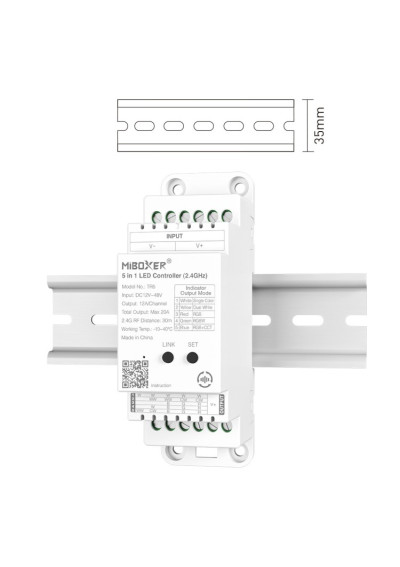 MiBoxer TR5 – 5 in 1 LED controller 2.4 GHz RF