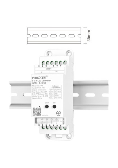 MiBoxer TW5 – 5 in 1 LED controller Wi-Fi and 2.4 GHz RF